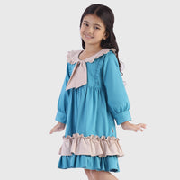 Double Ruffle Twirl Dress