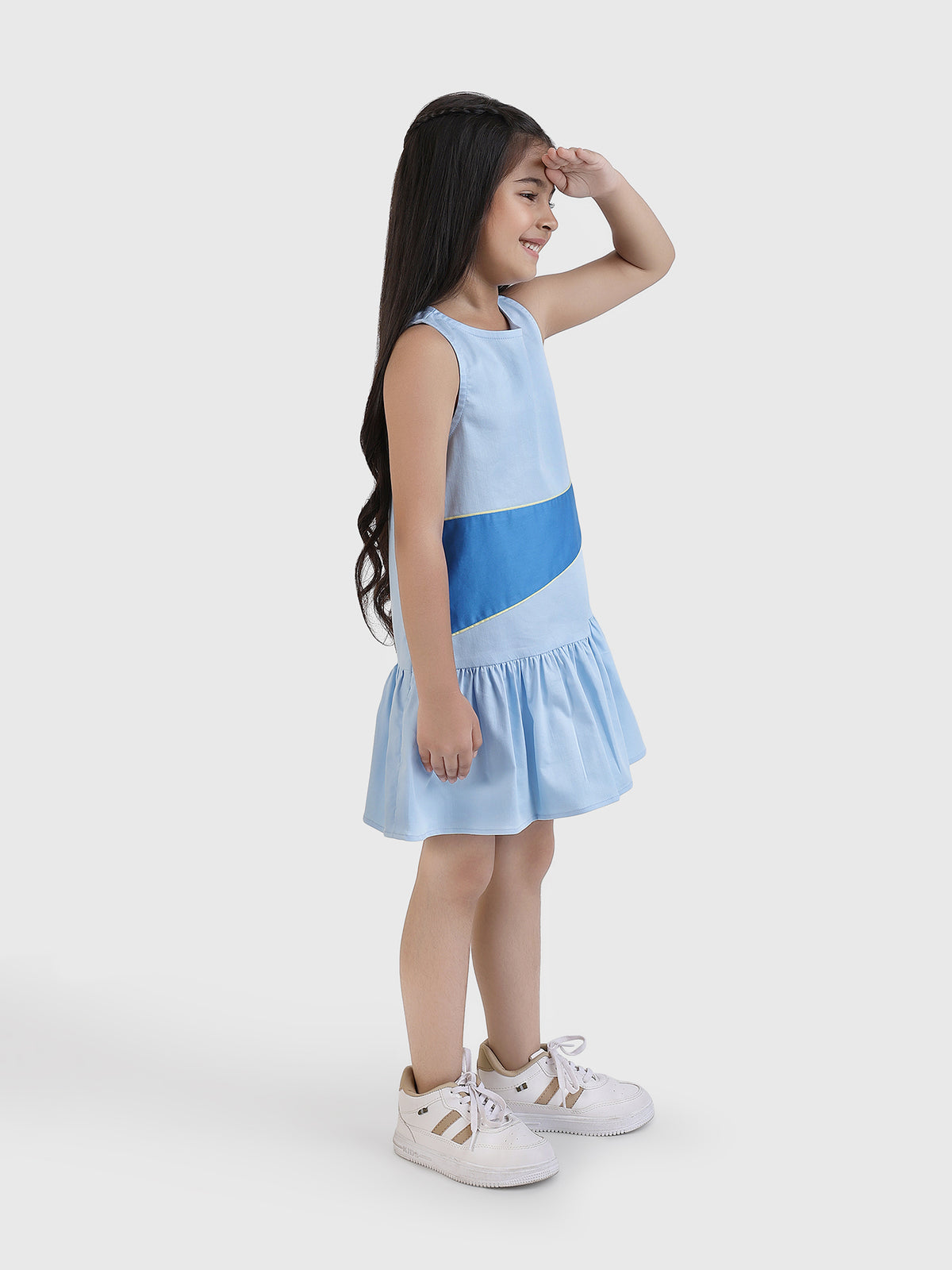 Drop Waist Panel Dress