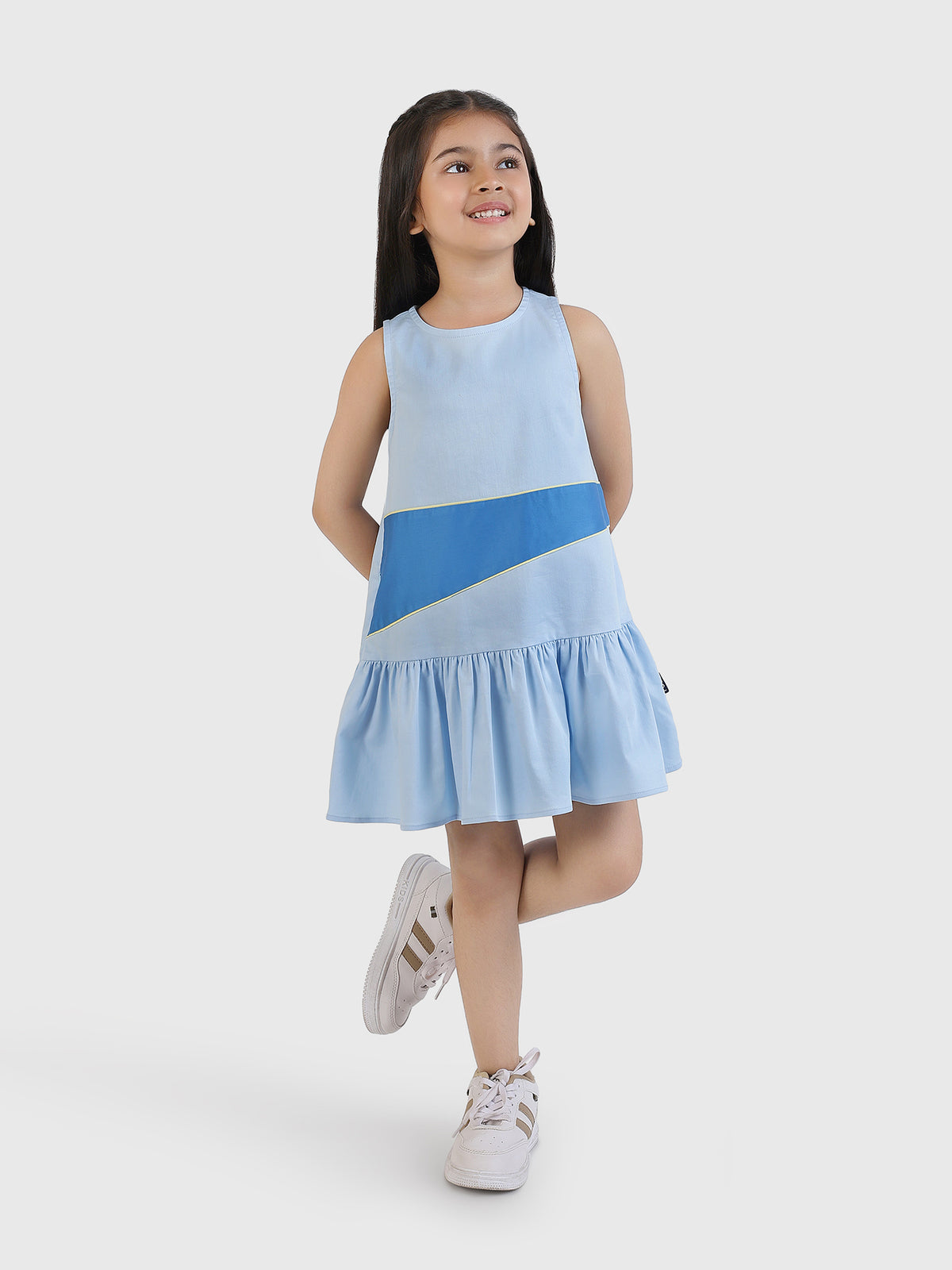 Drop Waist Panel Dress