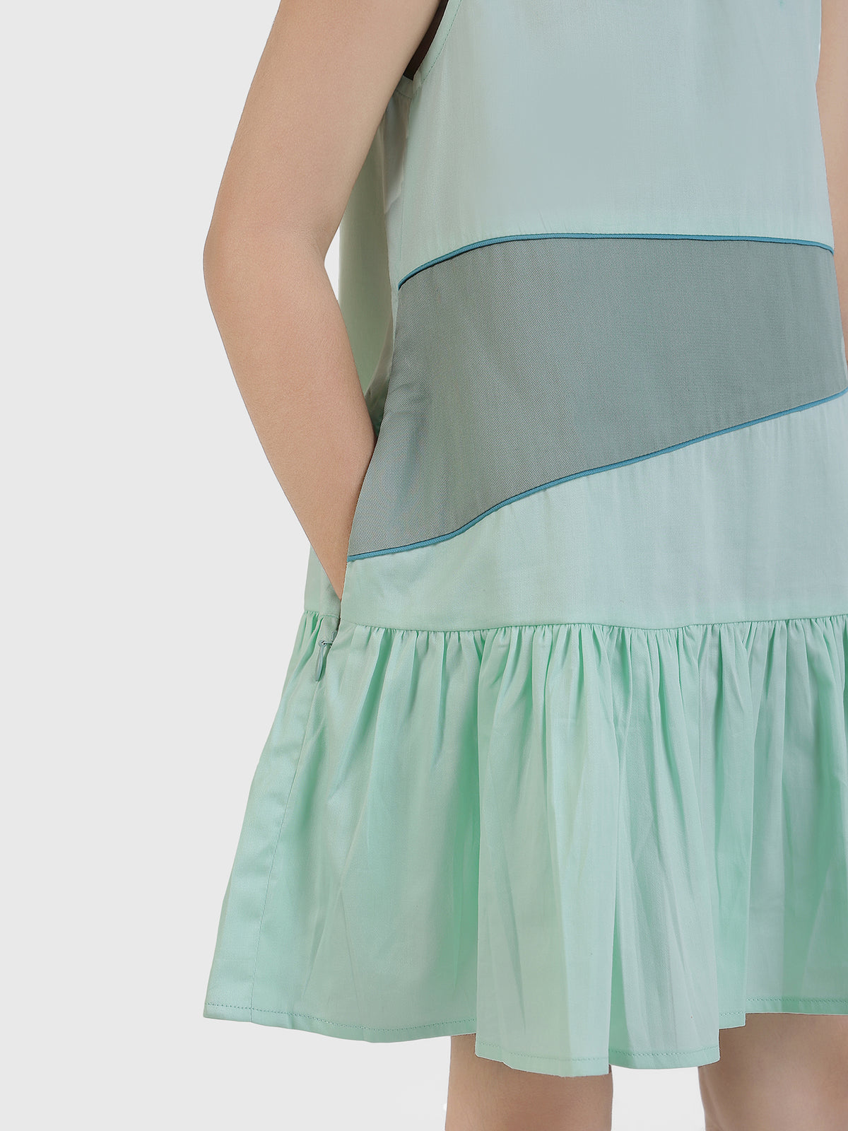 Drop Waist Panel Dress