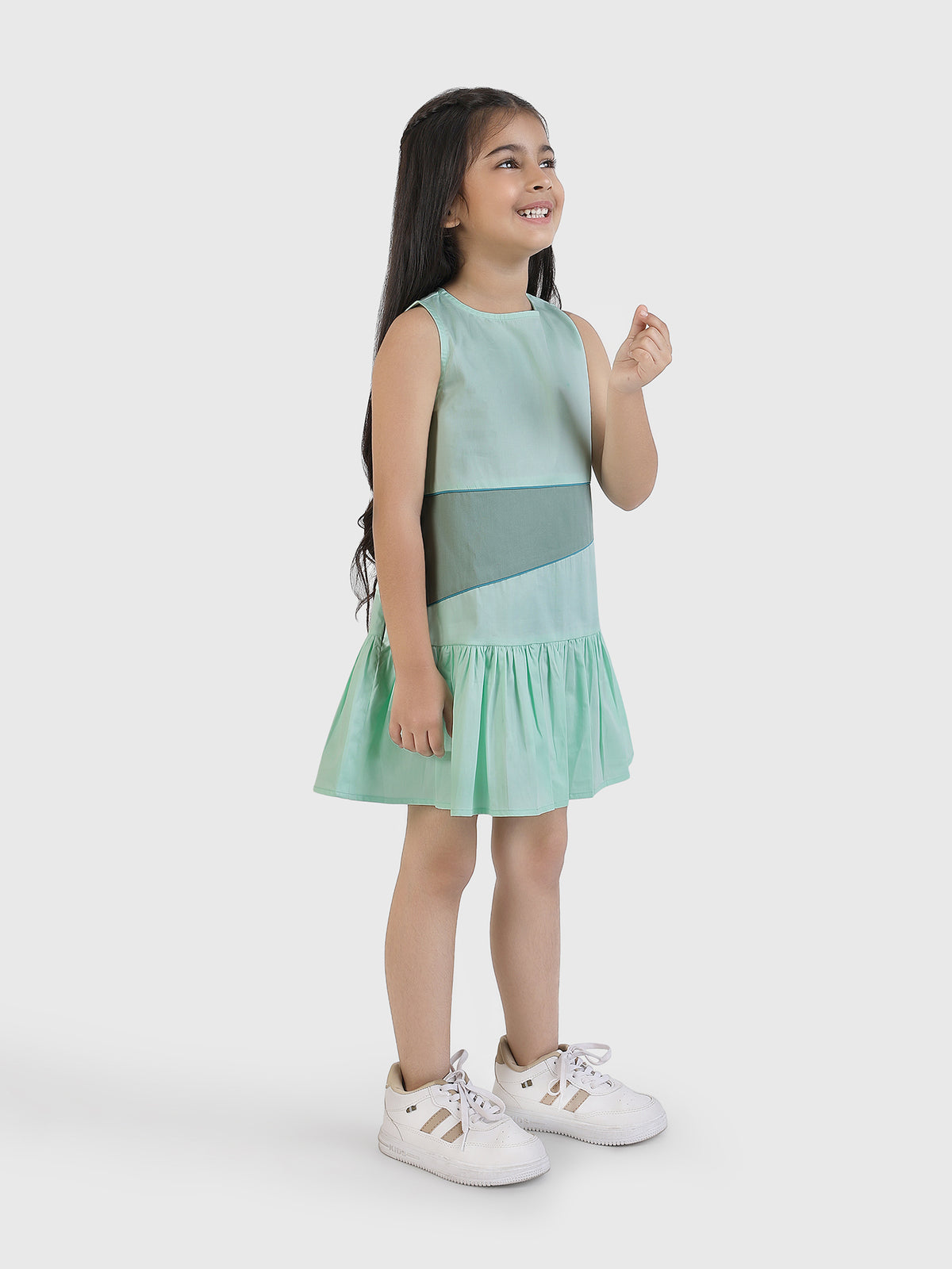 Drop Waist Panel Dress