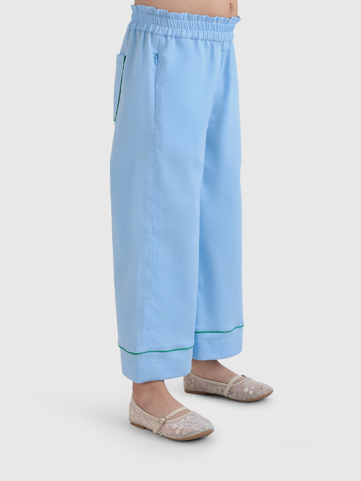 Flare Pant With Piping Detail