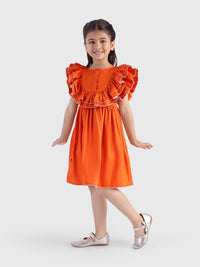 Layered Frill Twirl Dress