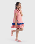 Peter Collar dress with Ruffles
