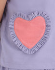 Ruffle Heart Pocket Top