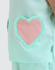 Ruffle Heart Pocket Top