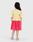 Ruffle Waist Shirt Dress