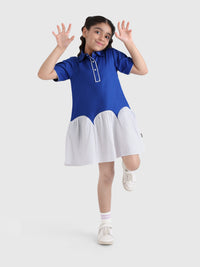 Scallop Hem A-Line Dress