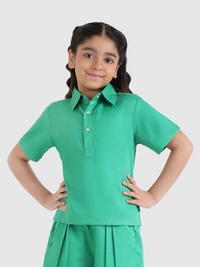 Stitch Detail Collar Top