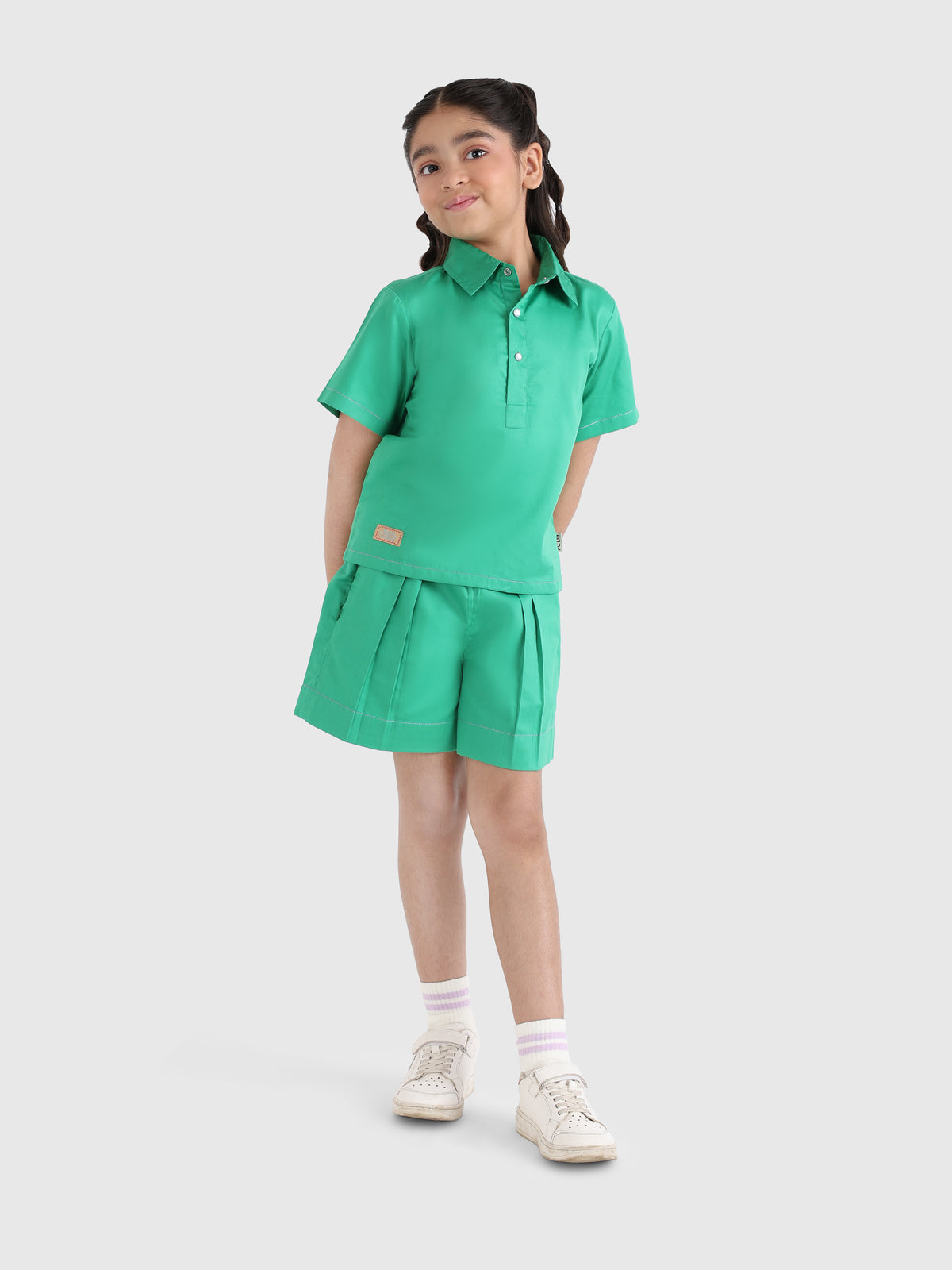 Stitch Detail Collar Top