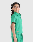 Stitch Detail Collar Top