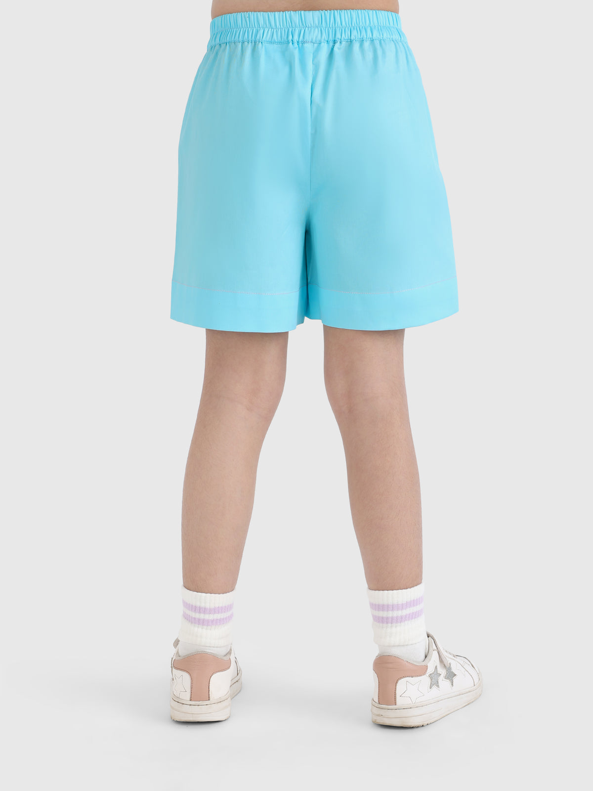 Stitch Detail Pleated Shorts