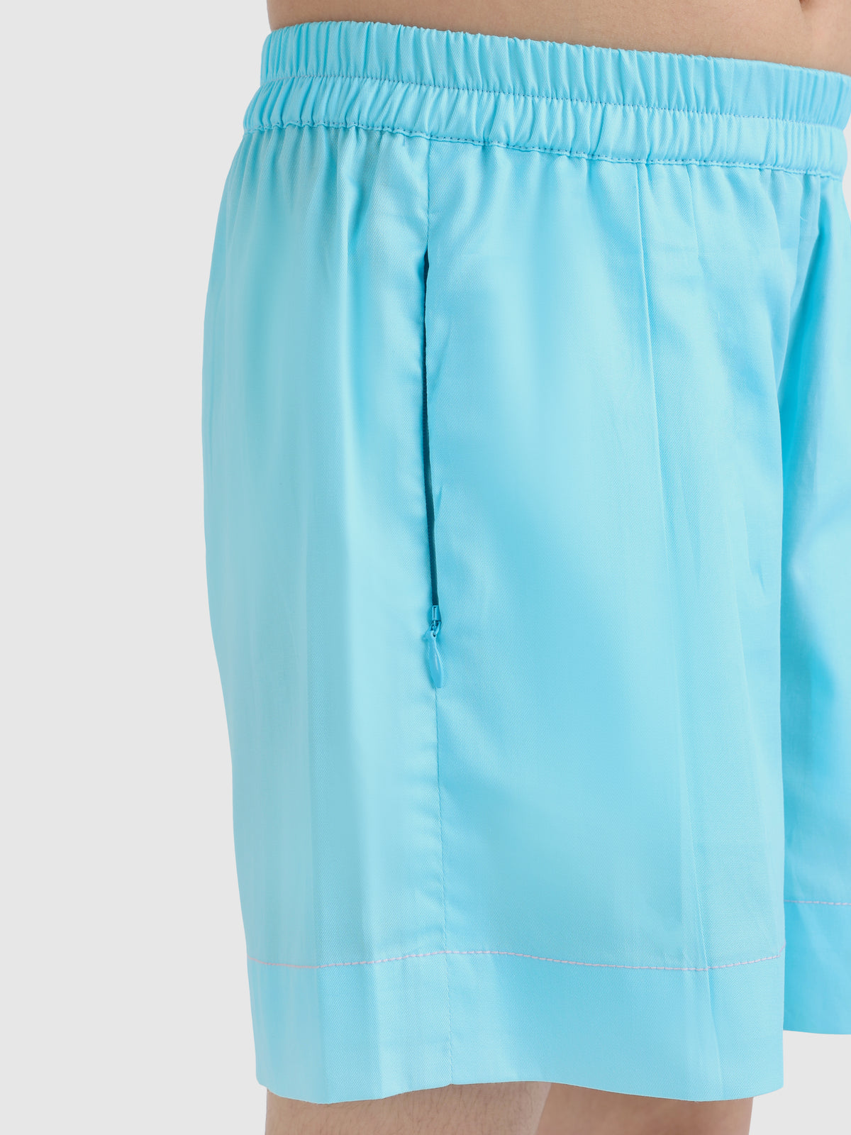 Stitch Detail Pleated Shorts