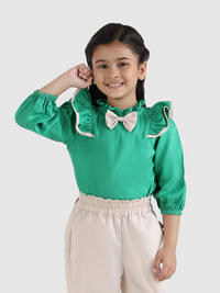 Sweet Bow Frill Top
