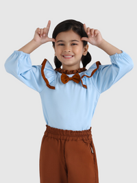 Sweet Bow Frill Top