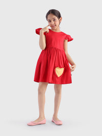 Swing Dress with Heart Detail