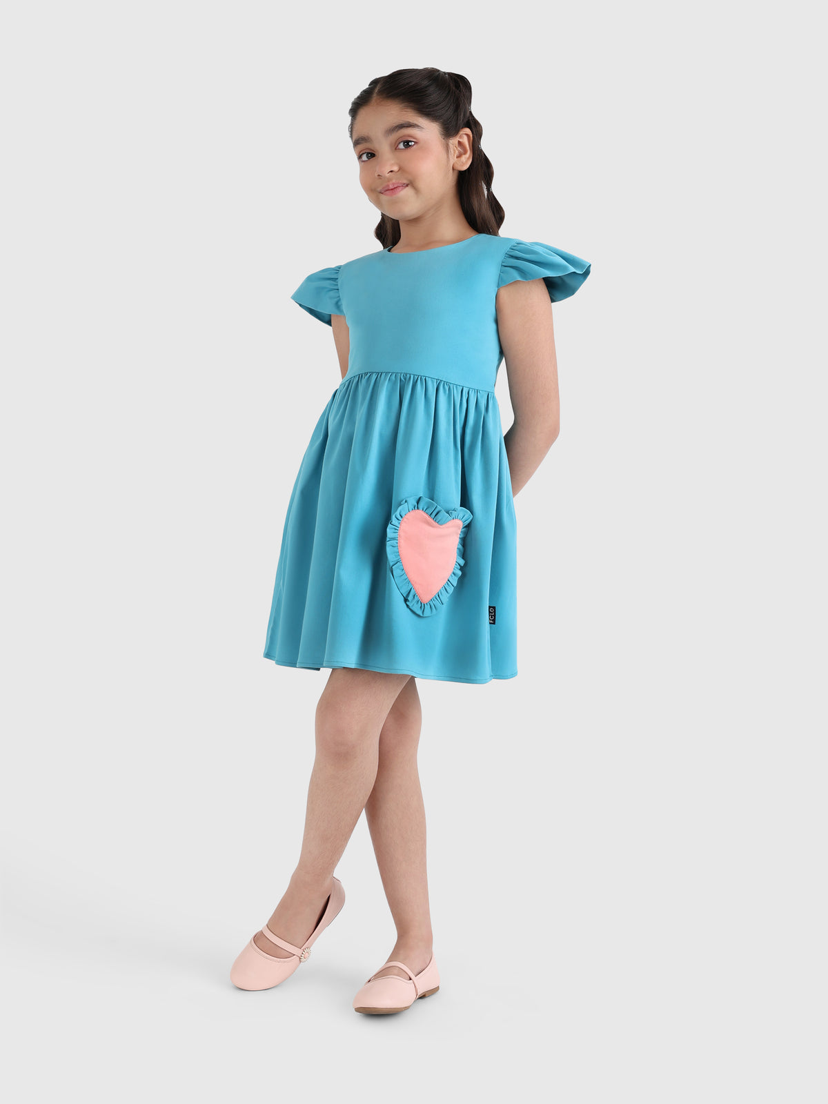 Swing Dress with Heart Detail