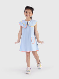 Swing Dress with Layer Collar