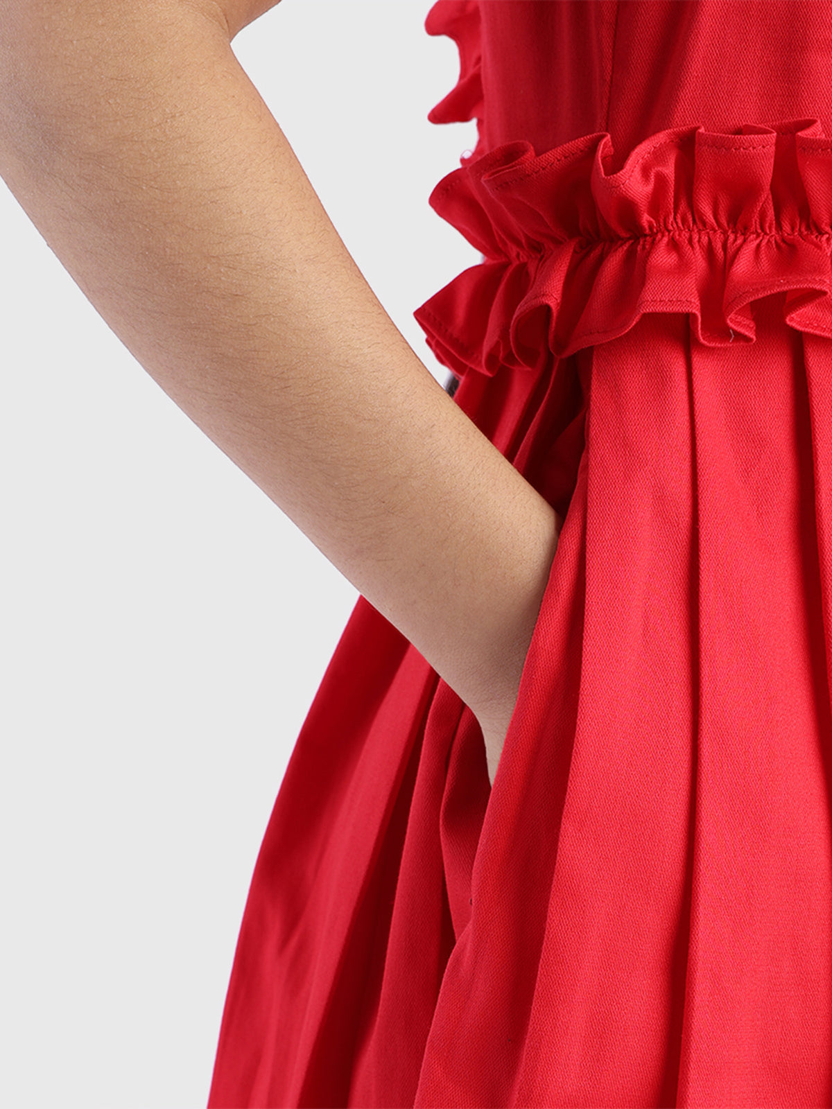 Swing Dress with Ruffle Details