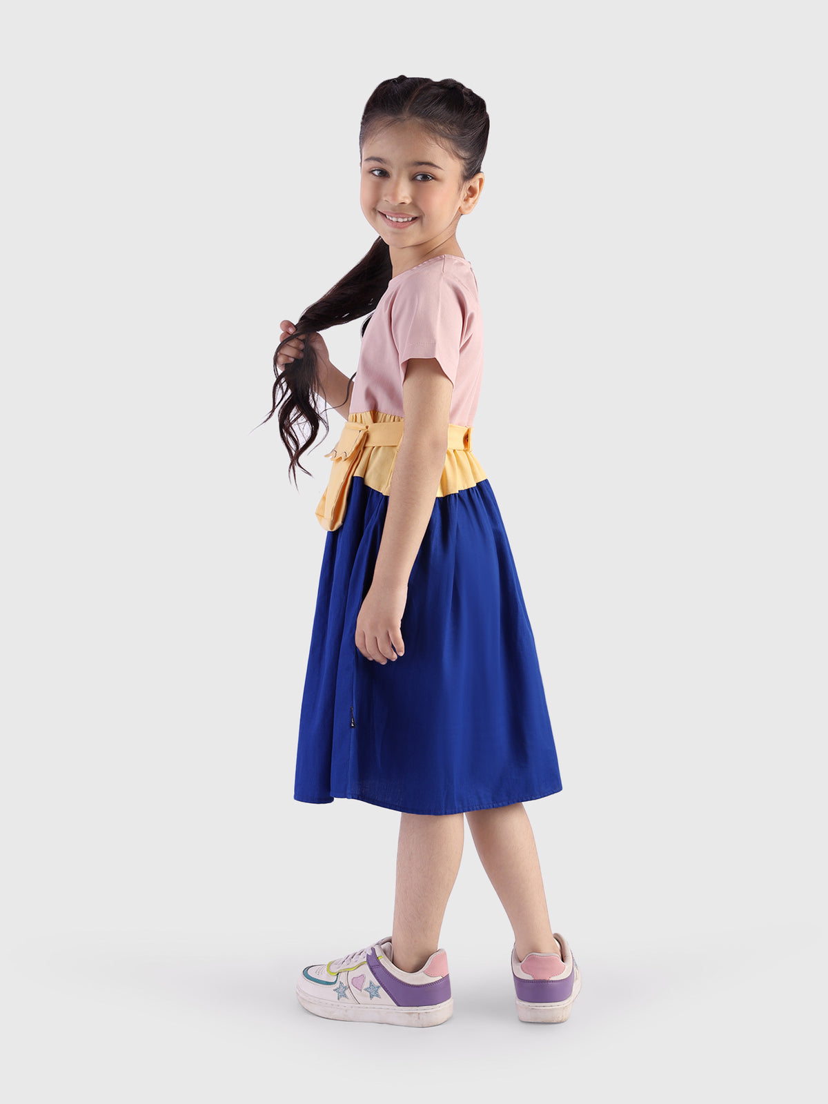 Tiered Dress with Bag
