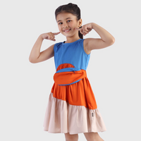 Tiered Dress with Round Bag