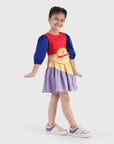 Tiered Dress with Round Bag