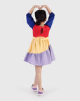 Tiered Dress with Round Bag