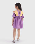 Twirl Dress with Scallop Collar