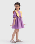 Twirl Dress with Scallop Collar
