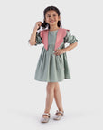 Twirl Dress with Scallop Collar