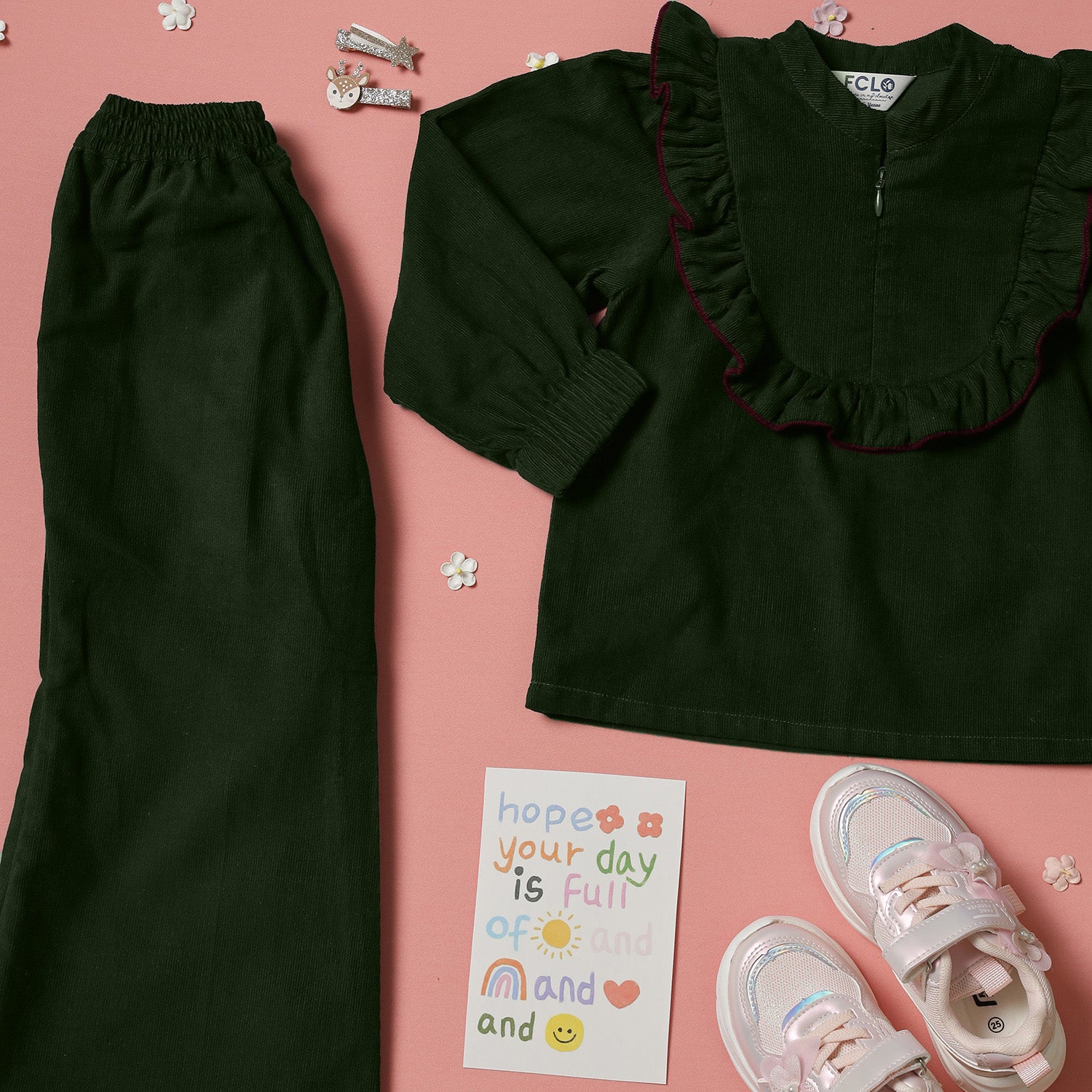 Frill Zip-Up Co-Ord Set